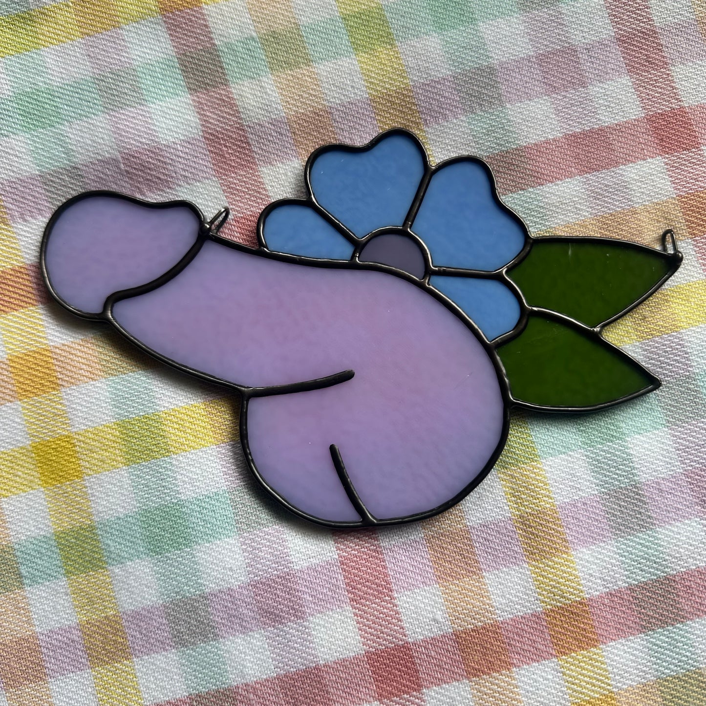 Neo-Lavender Flower Sniffer Suncatcher