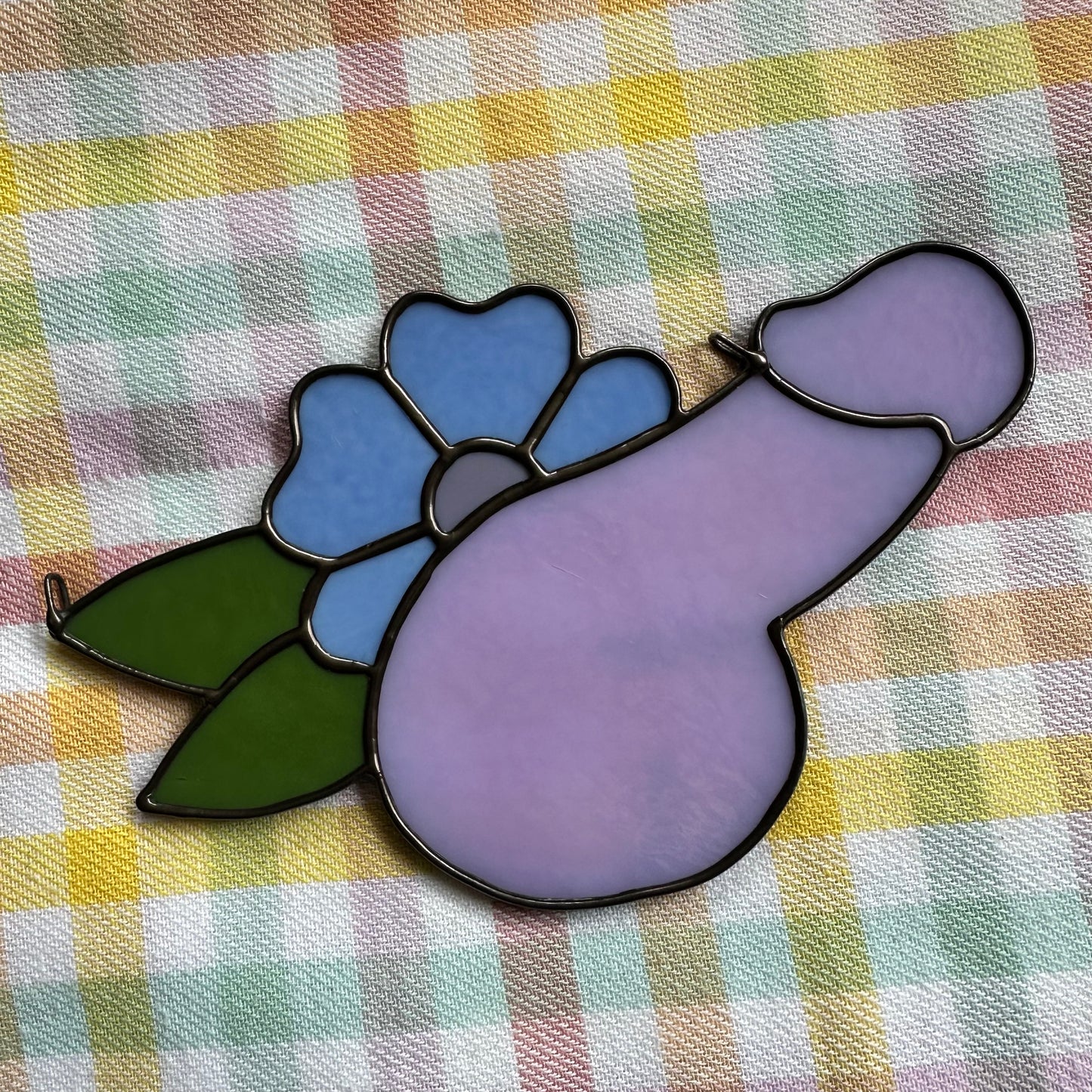 Neo-Lavender Flower Sniffer Suncatcher
