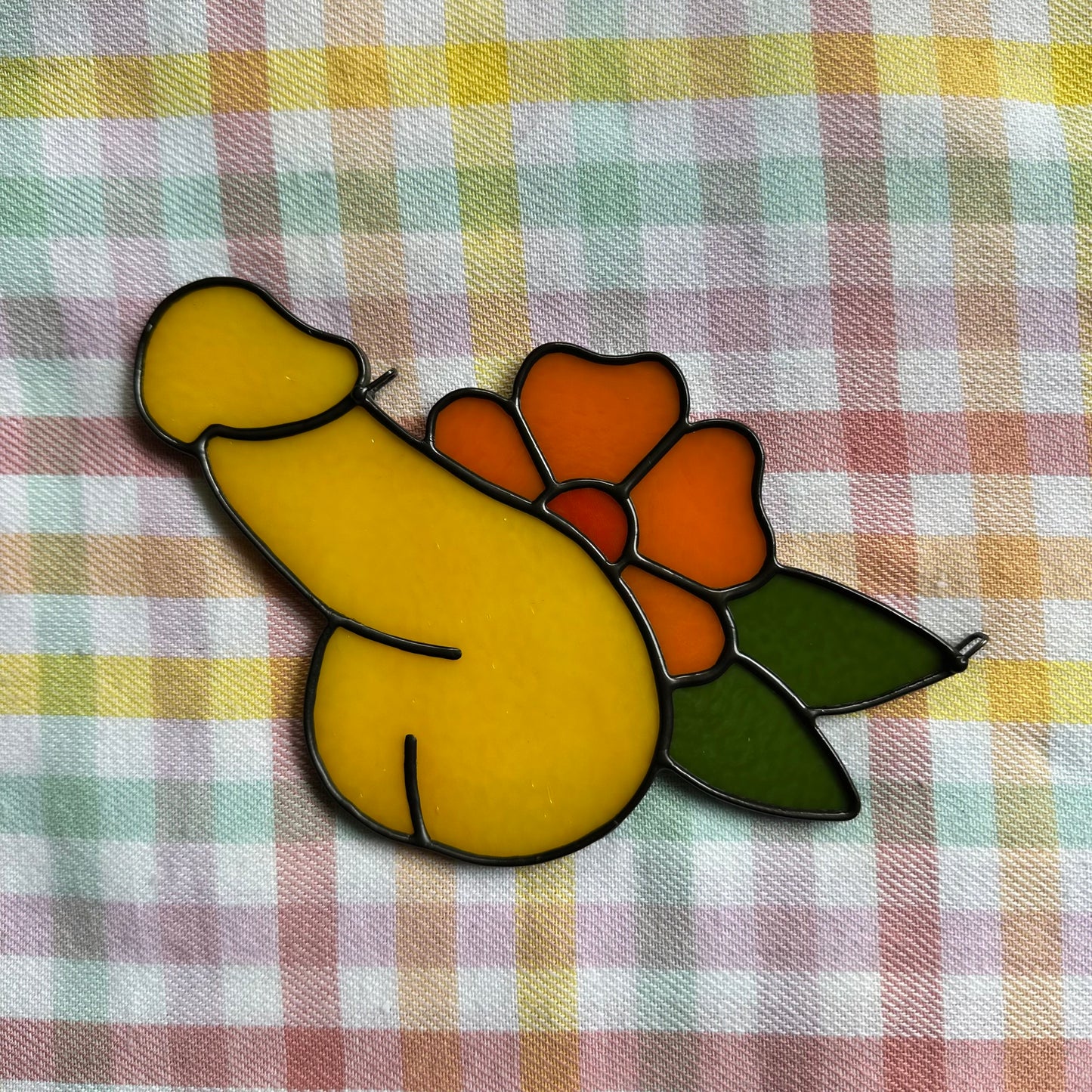 Marigold Flower Sniffer Suncatcher