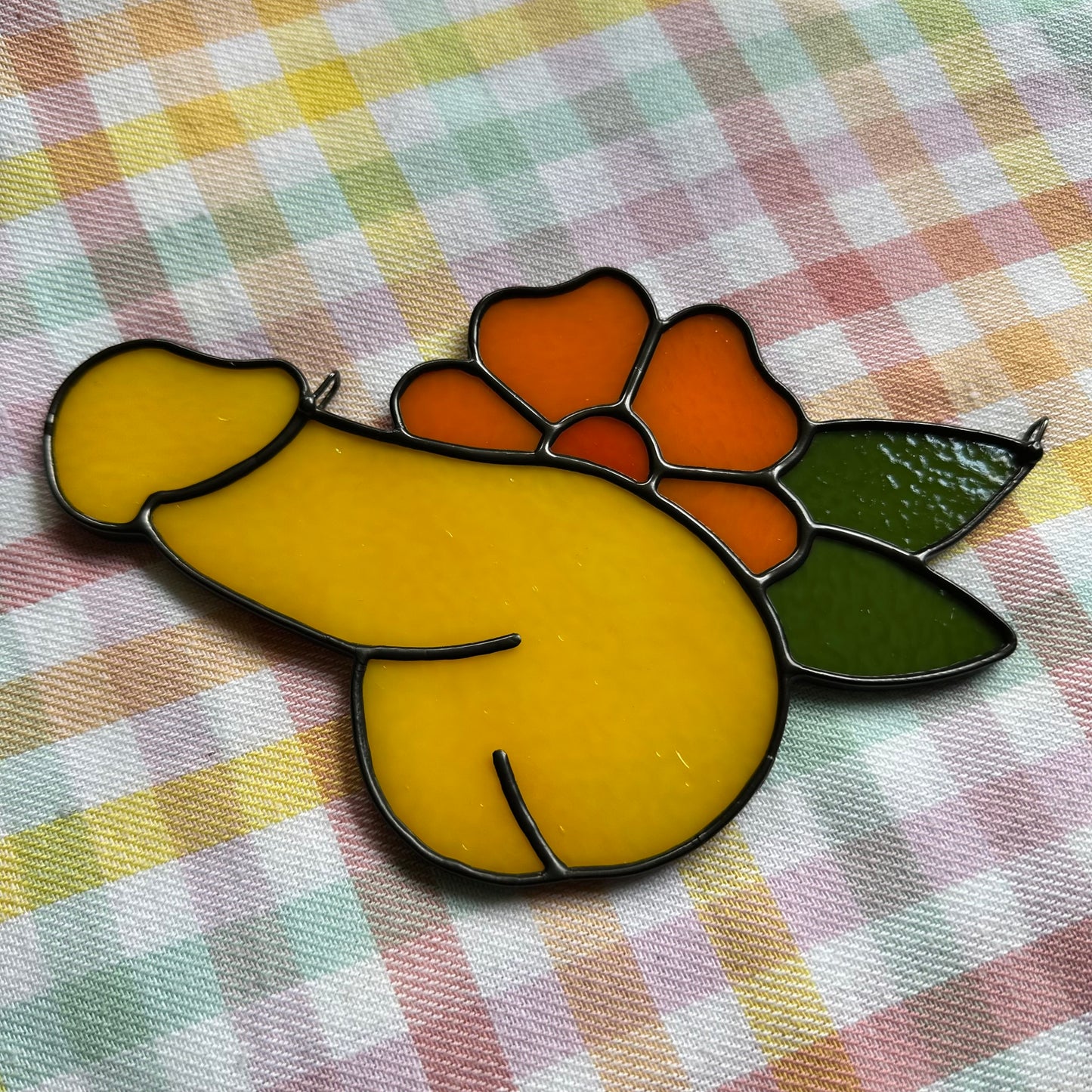 Marigold Flower Sniffer Suncatcher