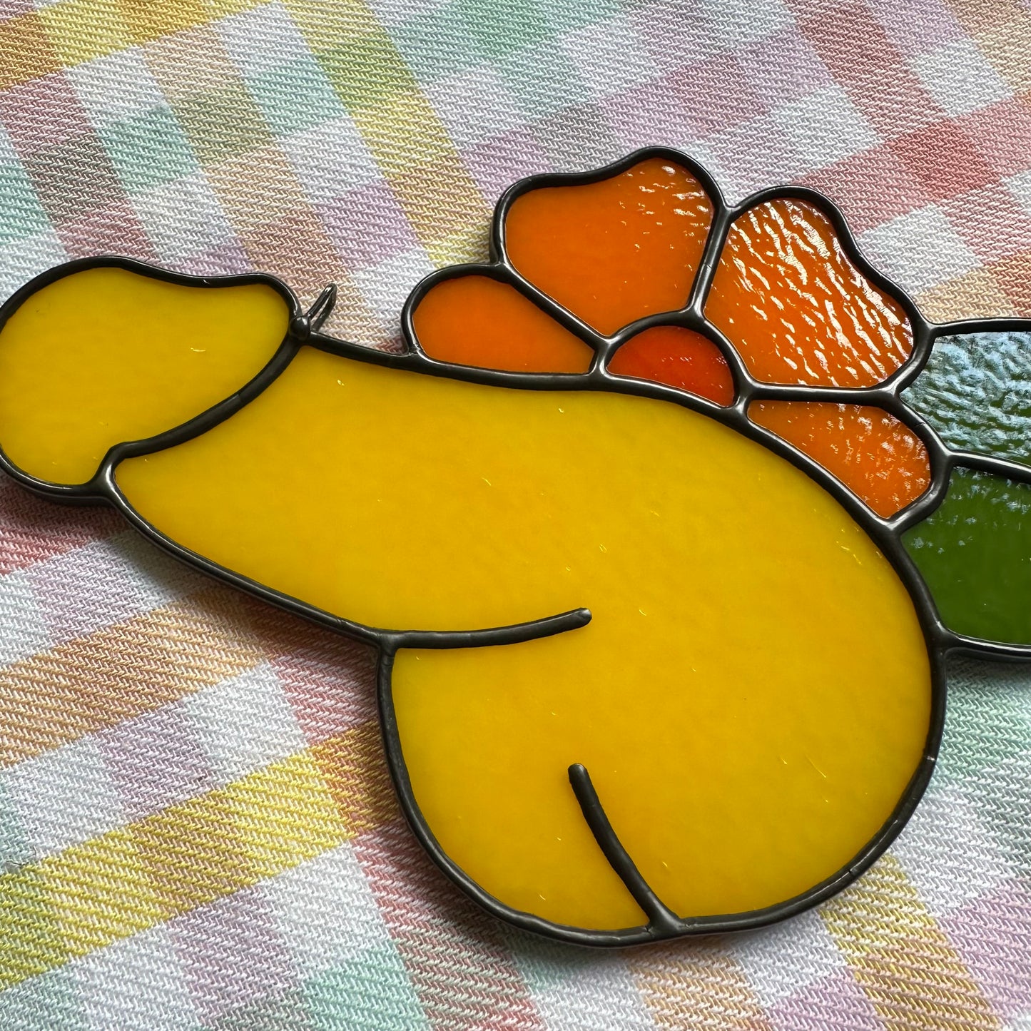 Marigold Flower Sniffer Suncatcher