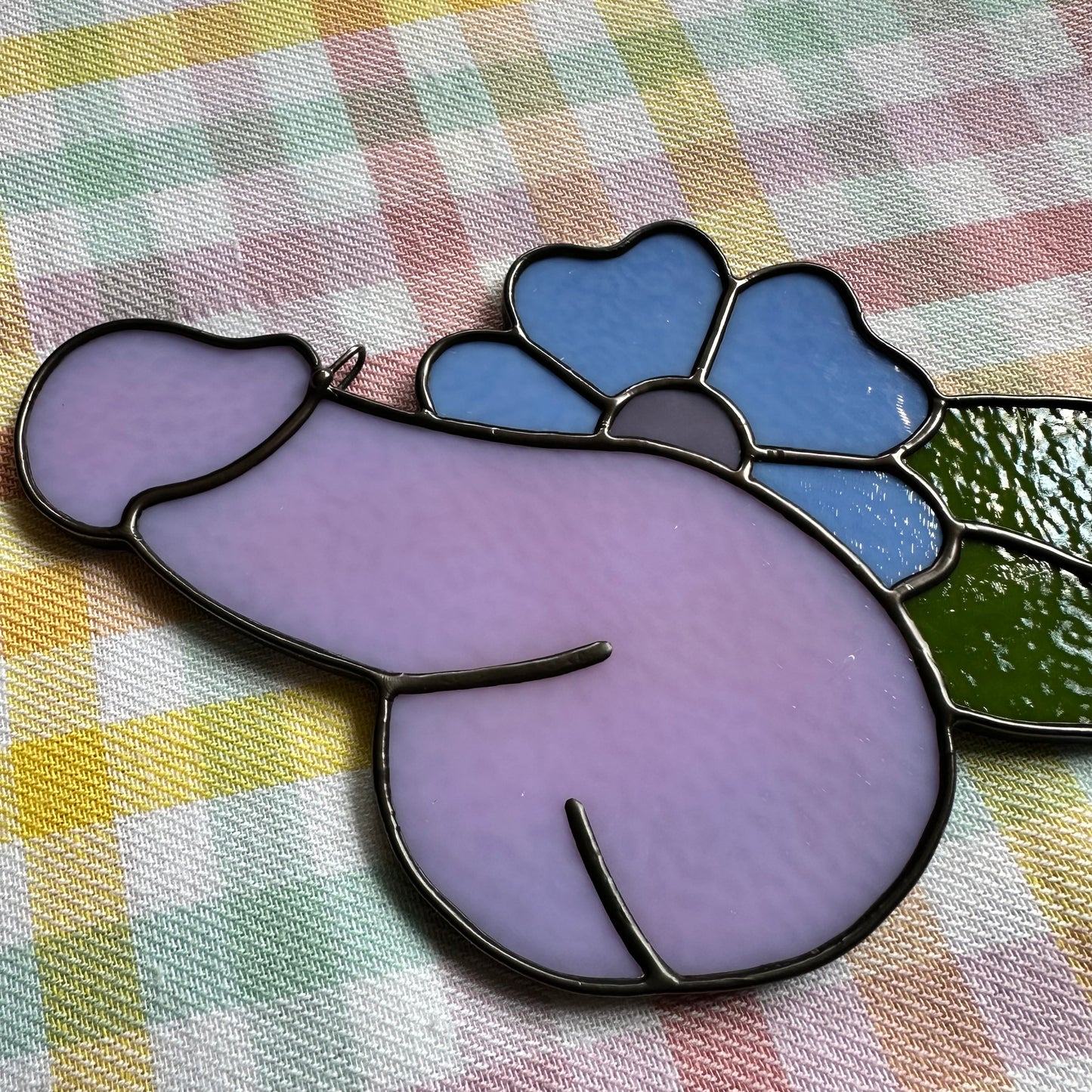 Neo-Lavender Flower Sniffer Suncatcher
