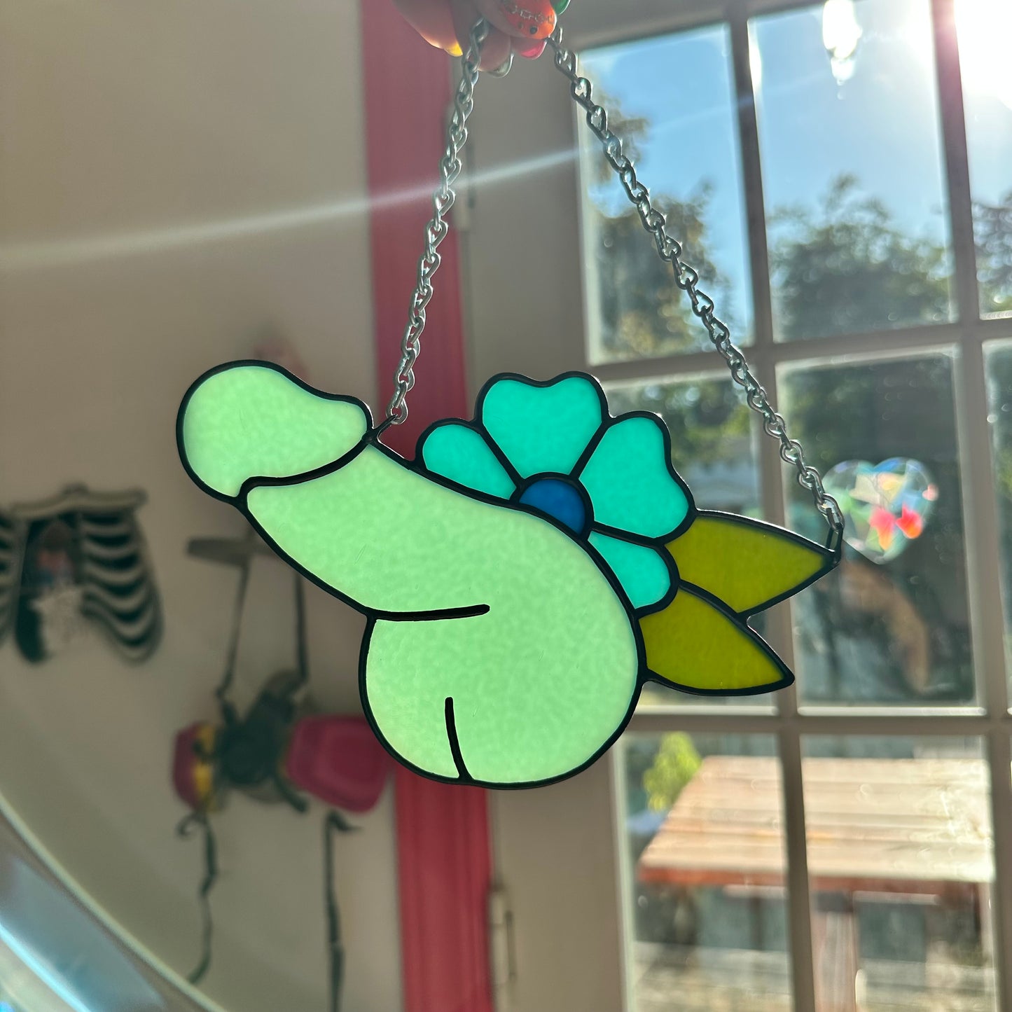 Robins Egg Blue Flower Sniffer