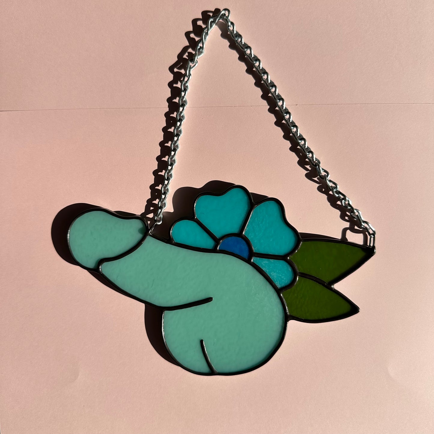 Robins Egg Blue Flower Sniffer