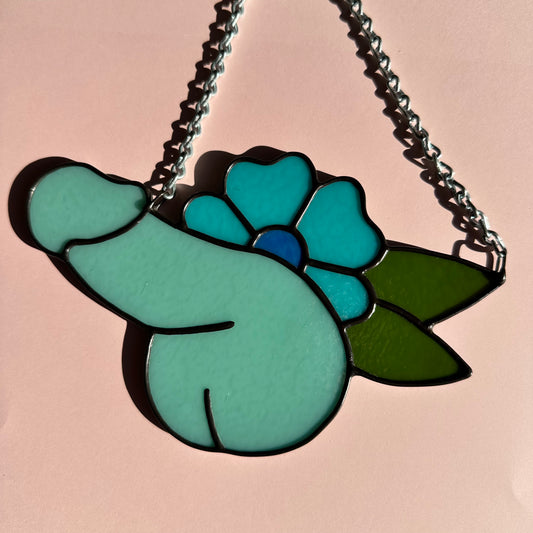 Robins Egg Blue Flower Sniffer