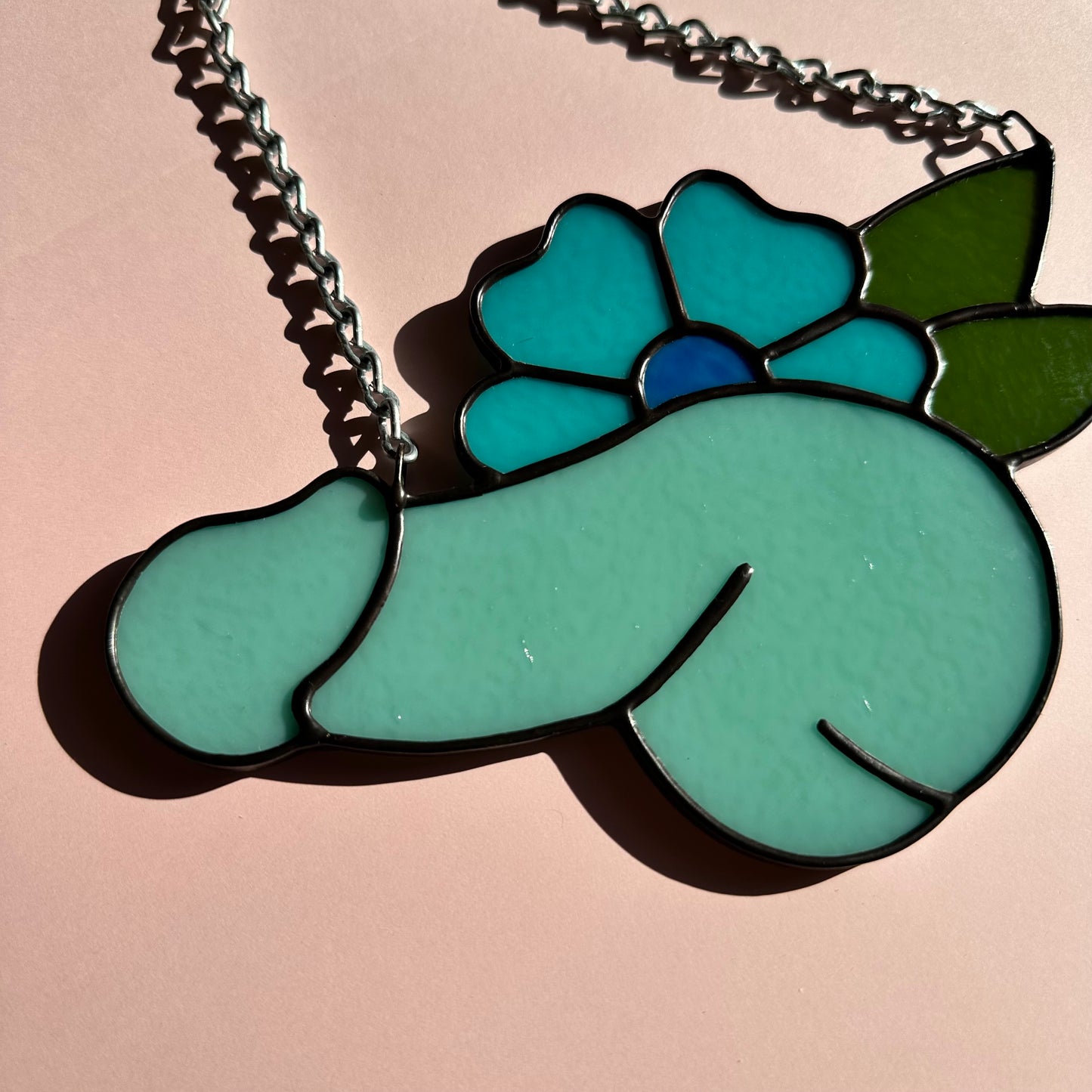 Robins Egg Blue Flower Sniffer