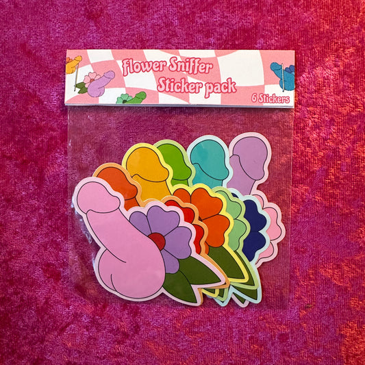 Flower Sniffer Sticker Pack