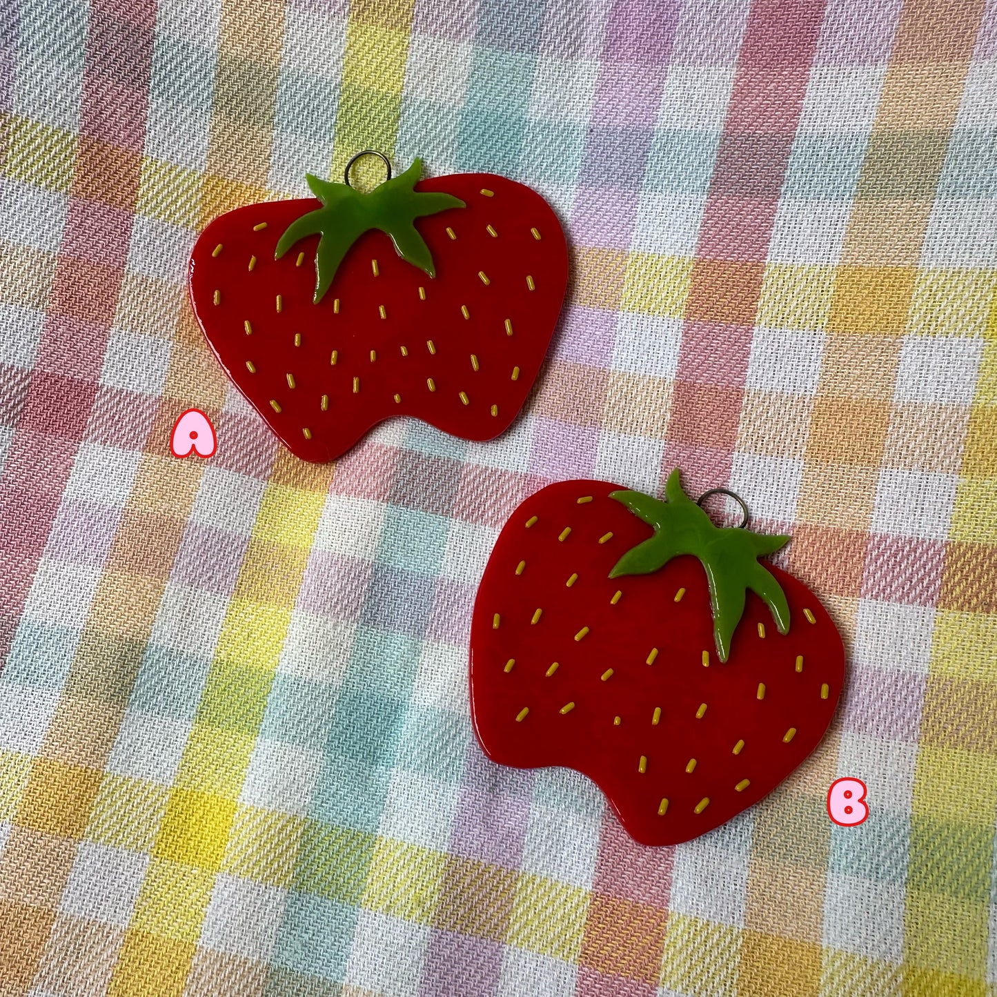 Fused Ugly Strawberry Ornament