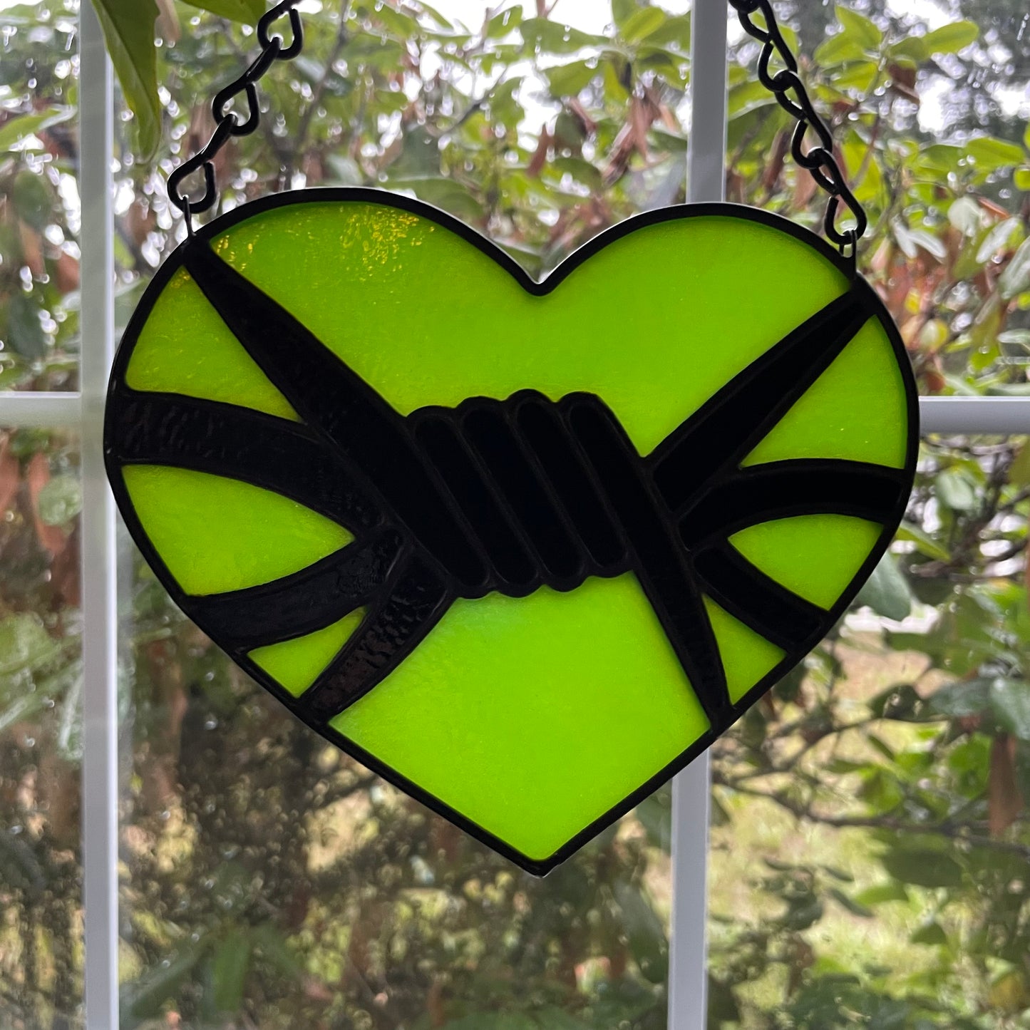 Custom Barbed Wire Heart
